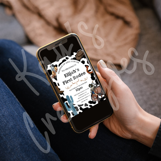 My First Rodeo Party Invitation