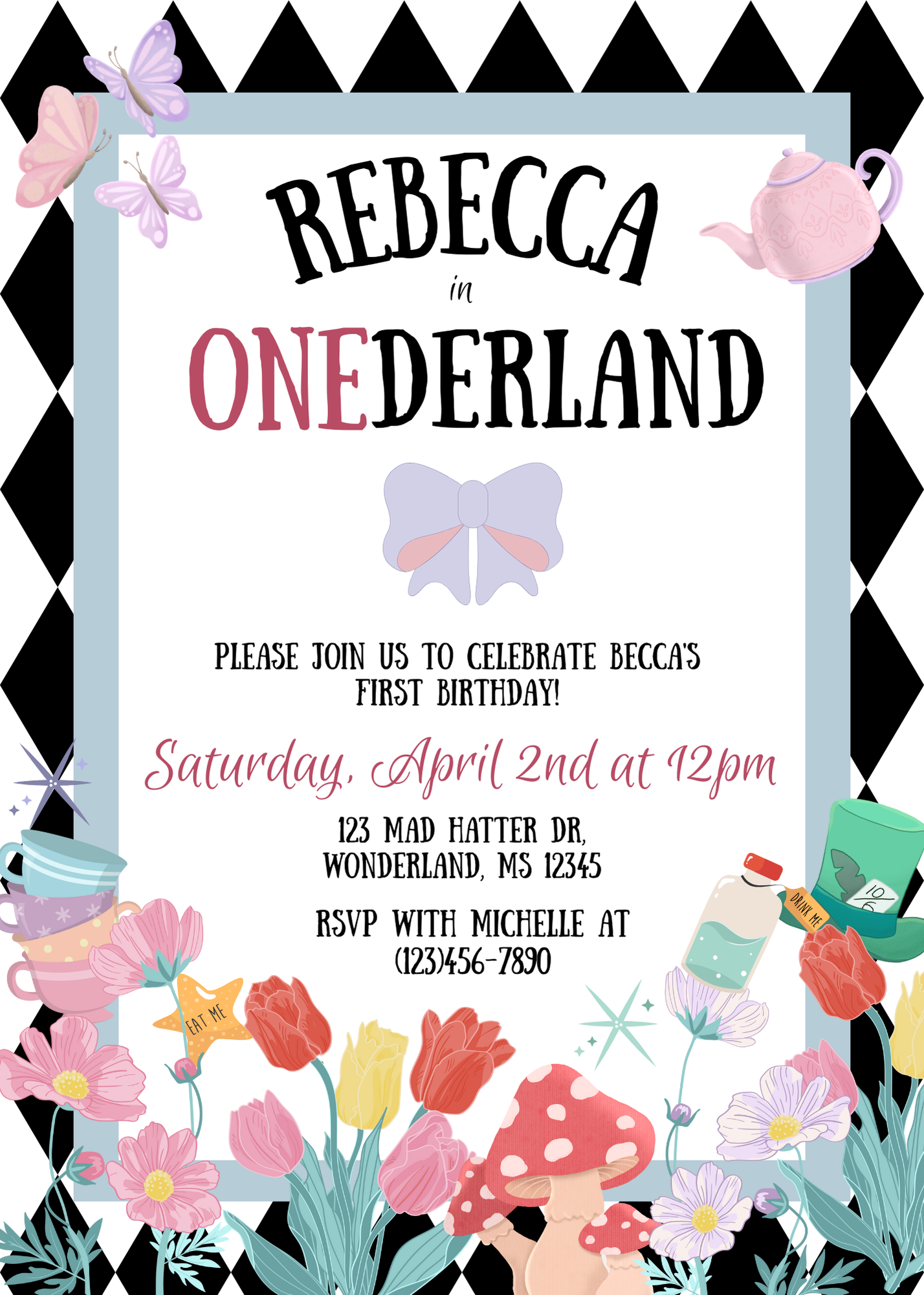 Onderland Birthday Invitation