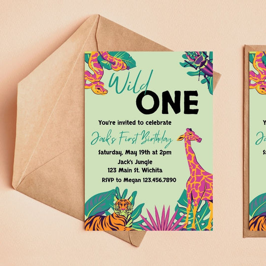 Wild One Party Invitation