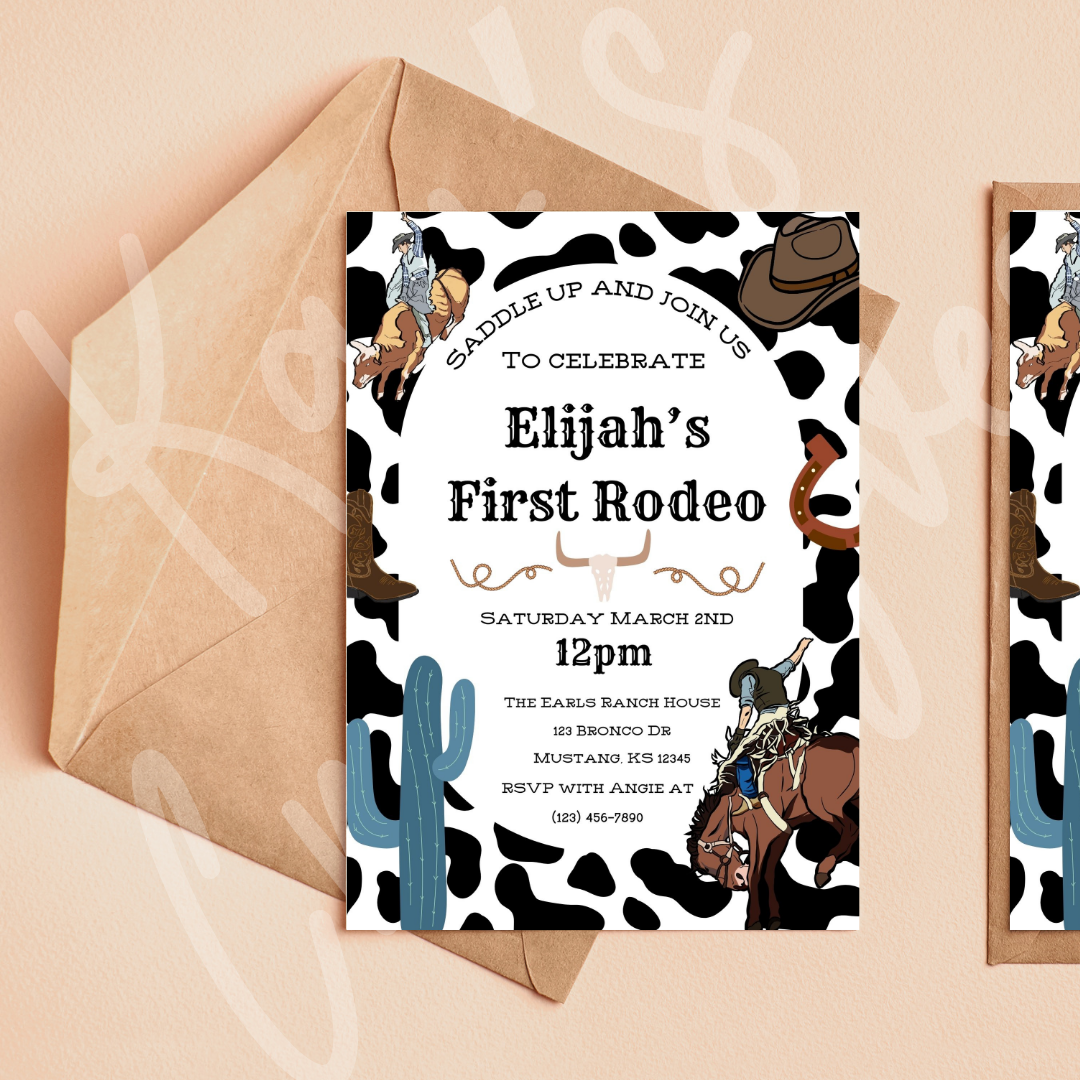 My First Rodeo Party Invitation