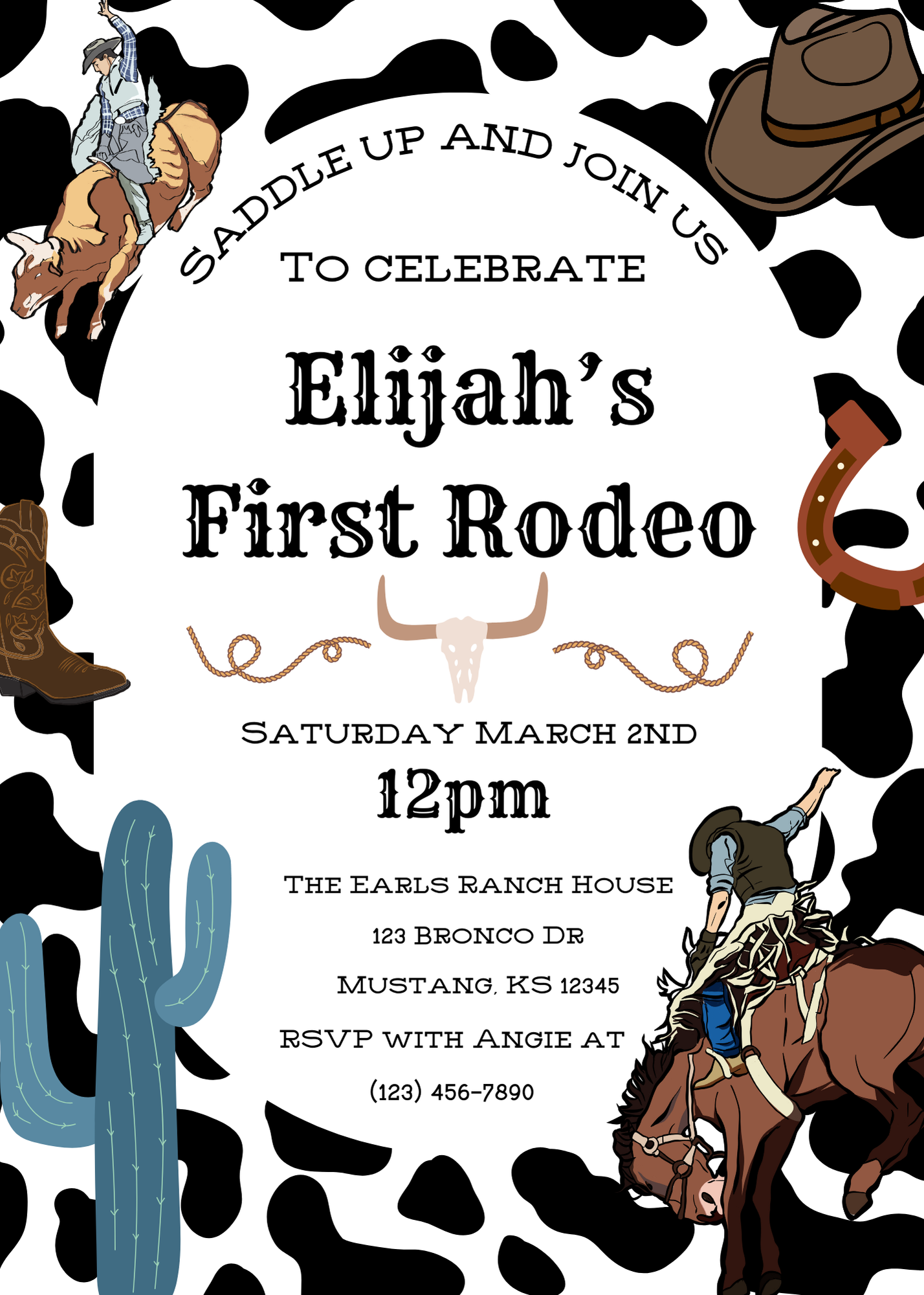 My First Rodeo Party Invitation